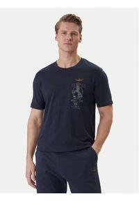 Aeronautica Militare T-Shirt 261TS2543UJ00686 Granatowy Regular Fit. Kolor: niebieski. Materiał: bawełna #1
