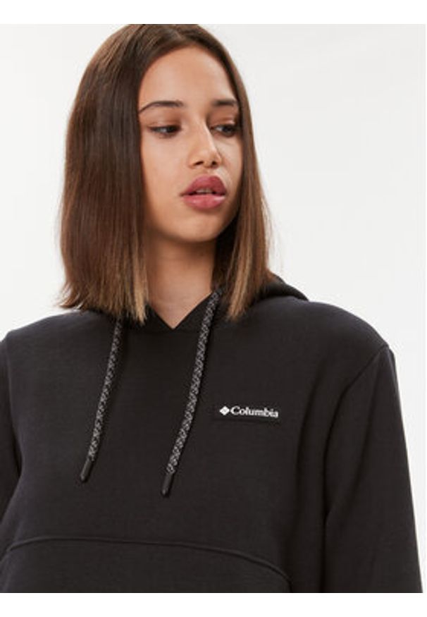columbia - Columbia Bluza W Marble Canyon™ Hoodie Czarny Regular Fit. Kolor: czarny. Materiał: bawełna