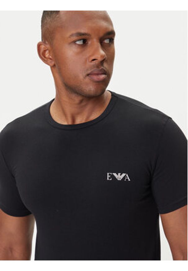 Emporio Armani Underwear Komplet t-shirtów EM001849 AF14131 MC005 Czarny Fitted Fit. Kolor: czarny. Materiał: bawełna