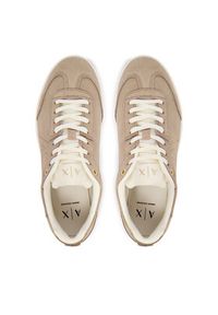 Armani Exchange Sneakersy XW002791 AF23058 MZ285 Beżowy. Kolor: beżowy. Materiał: zamsz, skóra #6