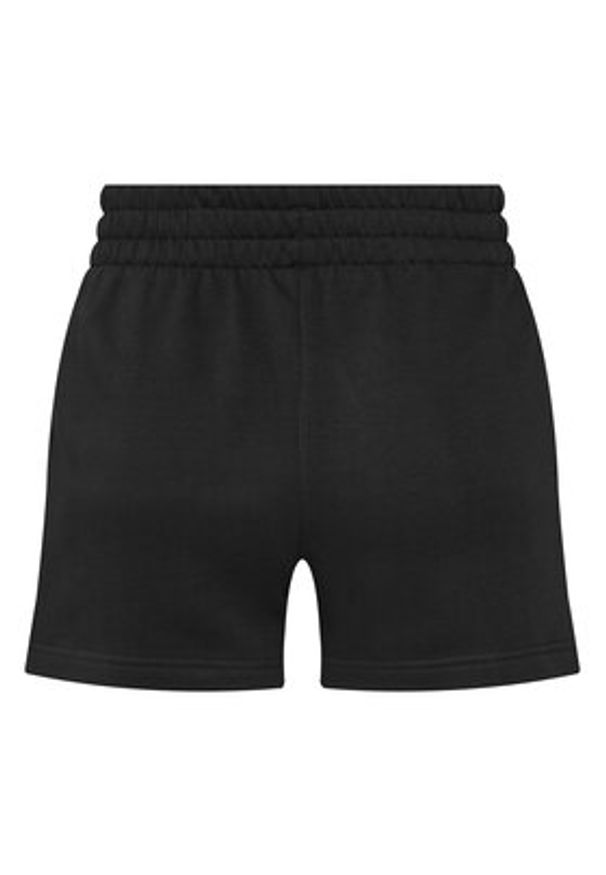 Under Armour Szorty sportowe Rival Fleece Short 1382723-001 Czarny Loose Fit. Kolor: czarny. Materiał: bawełna