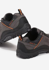 Born2be - Szare Buty Sportowe Meyers. Wysokość cholewki: przed kostkę. Kolor: szary. Materiał: syntetyk, nubuk. Szerokość cholewki: normalna #4