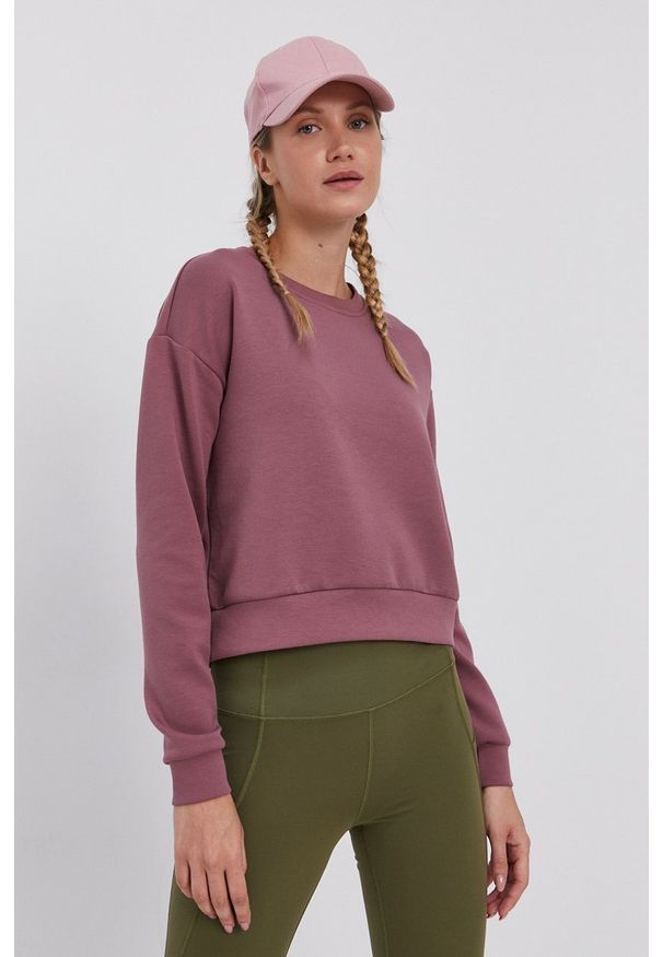 Only Play - Bluza. Kolor: różowy. Długość rękawa: długi rękaw. Długość: długie