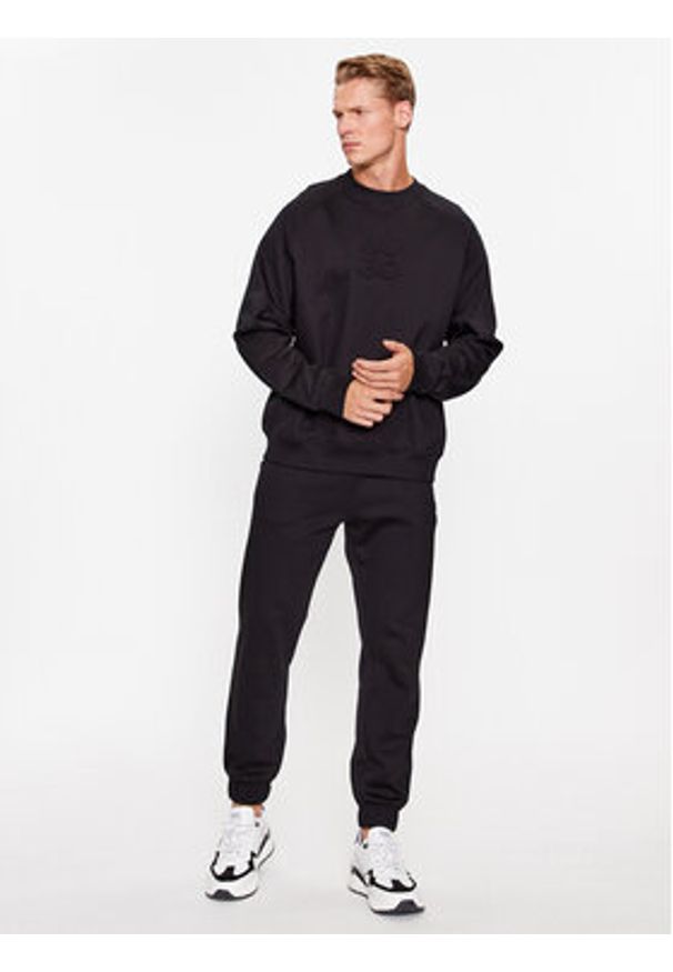 Hugo Bluza Dumbkin 50496640 Czarny Relaxed Fit. Kolor: czarny. Materiał: bawełna