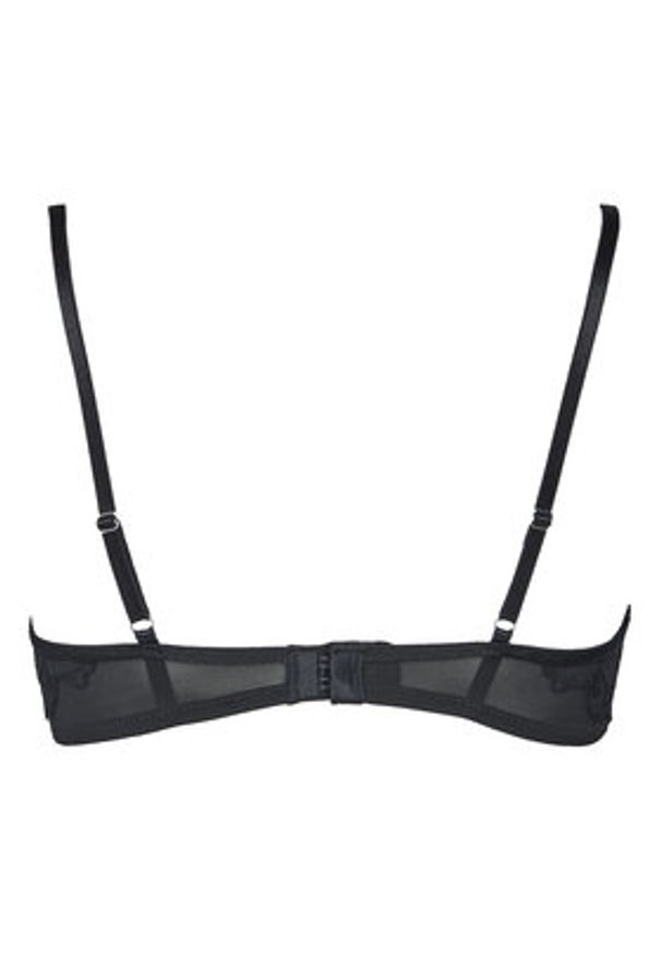 Hunkemöller Biustonosz z fiszbiną Ingrid 300469 Czarny. Kolor: czarny. Materiał: syntetyk