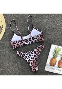 Intica - Bikini push-up ze stringami na plażę i basen UV odporne Andriette. Materiał: tkanina, materiał #9