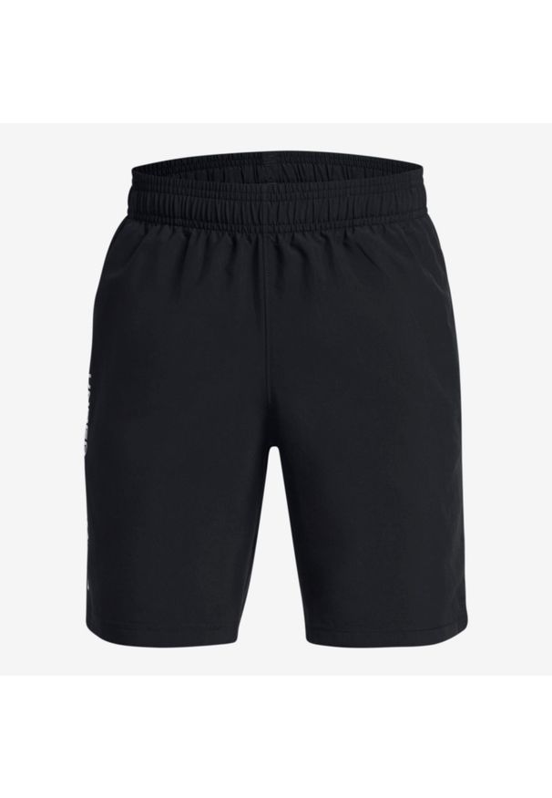 Spodenki dziecięce Under Armour Woven. Okazja: na uczelnię, na co dzień. Kolor: czarny. Materiał: materiał. Styl: casual, sportowy. Sport: joga i pilates, fitness