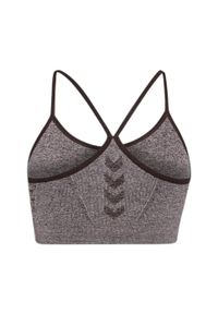 Bezszwowy biustonosz dla kobiet Hummel CI Scrunch. Kolor: brązowy. Sport: fitness #2