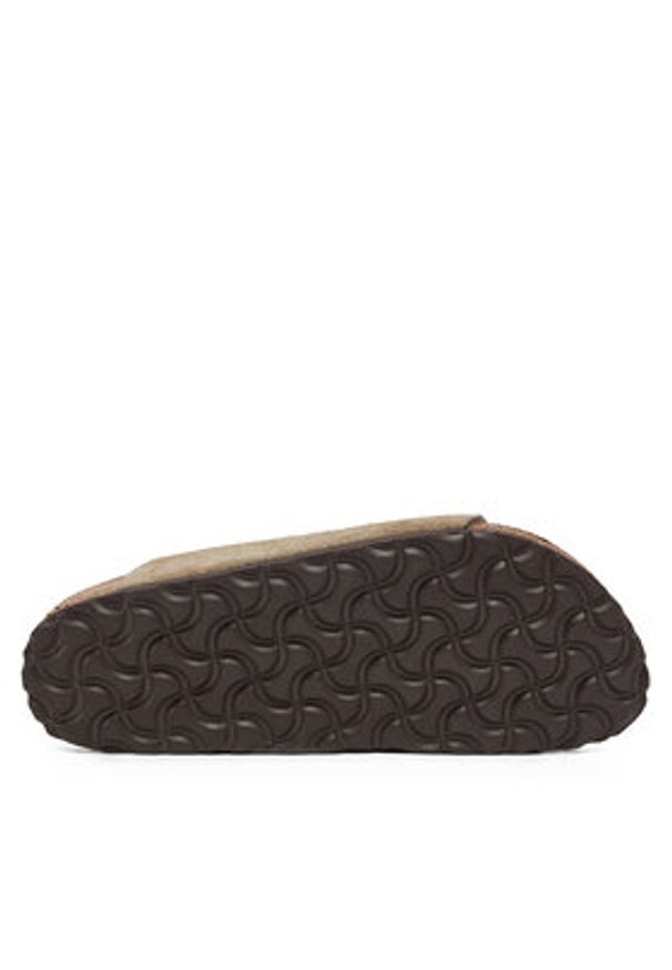 Birkenstock Klapki Zürich 50463 Brązowy. Kolor: brązowy. Materiał: skóra