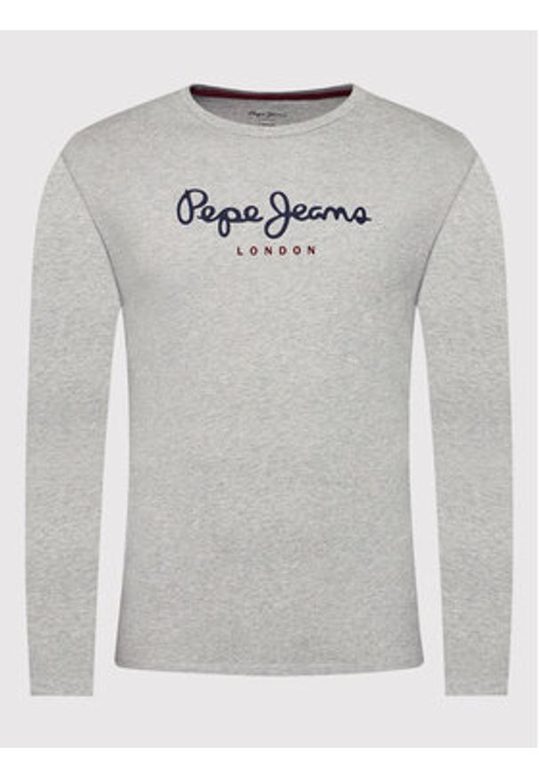 Pepe Jeans Longsleeve Eggo PM508209 Szary Regular Fit. Kolor: szary. Materiał: bawełna. Długość rękawa: długi rękaw