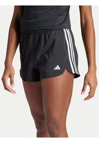 Adidas - adidas Szorty sportowe Pacer Training 3-Stripes IT7760 Czarny Regular Fit. Kolor: czarny. Materiał: syntetyk
