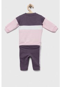 Adidas - adidas dres niemowlęcy kolor różowy. Kolor: różowy. Materiał: dresówka #2