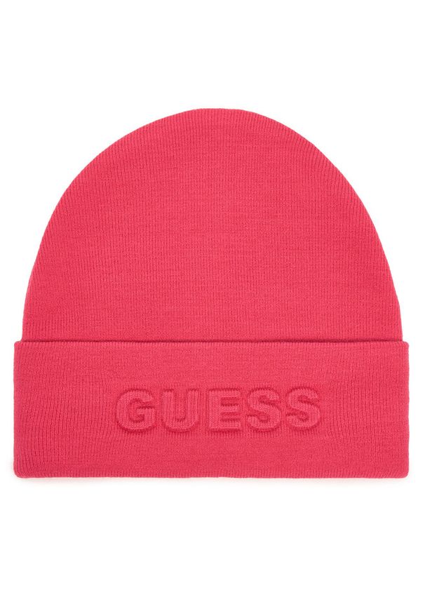 Czapka Guess. Kolor: różowy