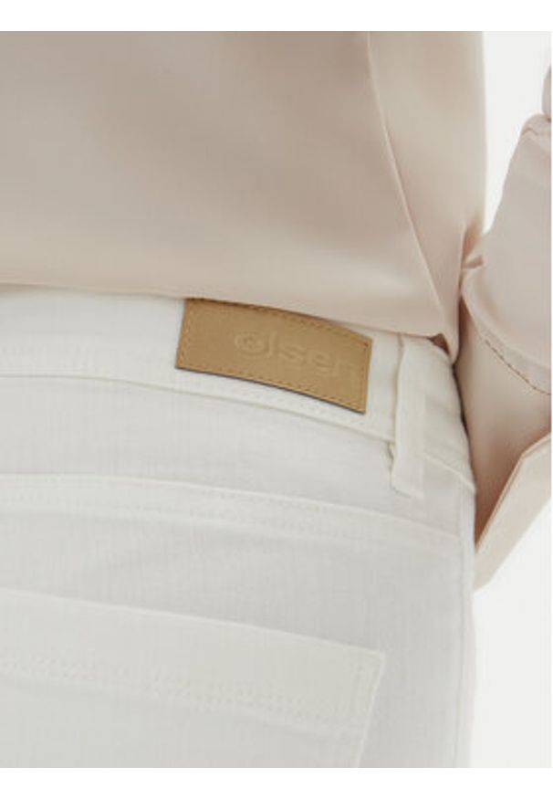 Olsen Jeansy 14002252 Biały Wide Leg. Kolor: biały