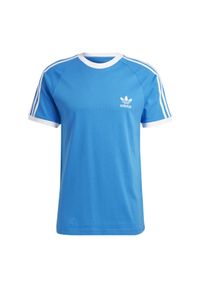 Koszulka Sportowa Męska Adidas Adicolor Classics 3-Stripes. Kolor: niebieski