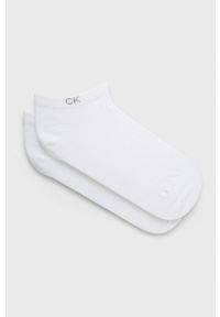 Calvin Klein Skarpetki (2-pack) damskie kolor biały. Kolor: biały #1
