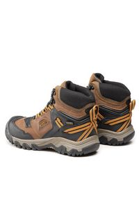 keen - Keen Trekkingi Ridge Flex Mid Wp M 1025666 Brązowy. Kolor: brązowy. Materiał: skóra. Sport: turystyka piesza #4