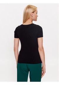 Marciano Guess T-Shirt 3YGR04 5613Z Czarny Slim Fit. Kolor: czarny. Materiał: wiskoza