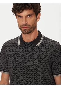 Michael Kors Polo CS550V85KS Czarny Regular Fit. Typ kołnierza: polo. Kolor: czarny. Materiał: bawełna #4