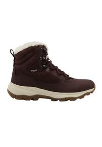 Buty do chodzenia damskie Jack Wolfskin Winterstiefel Everquest High Texapore. Wysokość cholewki: za kostkę. Zapięcie: sznurówki. Kolor: brązowy. Materiał: guma, skóra, syntetyk, materiał. Szerokość cholewki: normalna. Sport: turystyka piesza