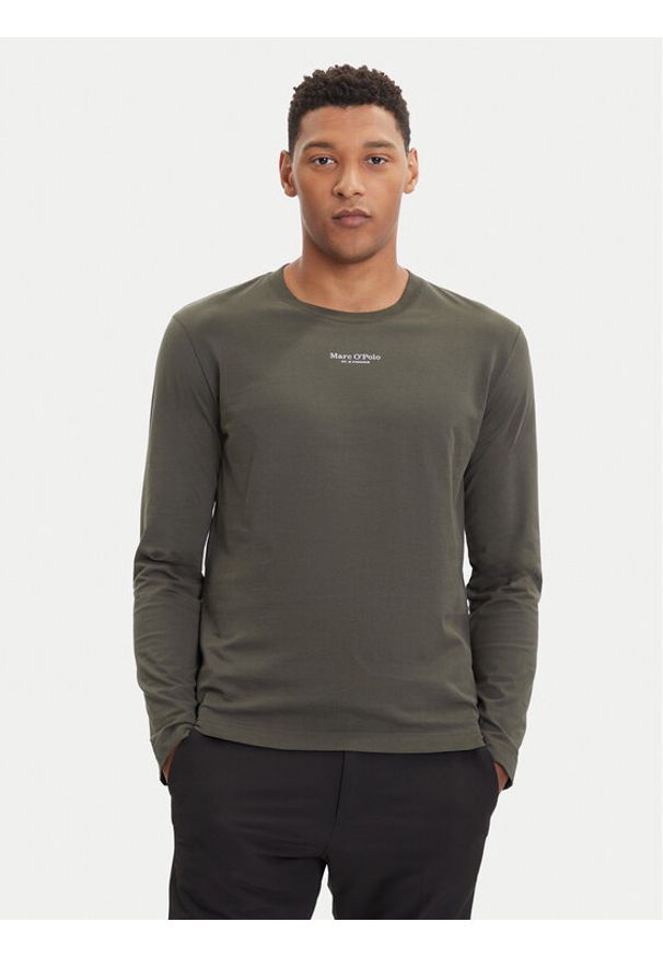 Marc O'Polo Longsleeve 528 2012 52020 Zielony Regular Fit. Typ kołnierza: polo. Kolor: zielony. Materiał: bawełna. Długość rękawa: długi rękaw