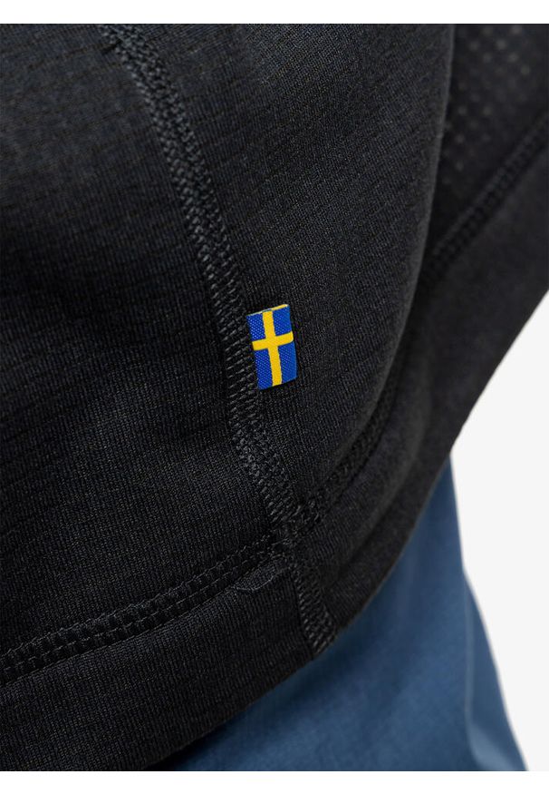 Fjällräven - Bluza polarowa męska Fjallraven Abisko Lite Fleece Half Zip. Kolor: czarny. Materiał: polar