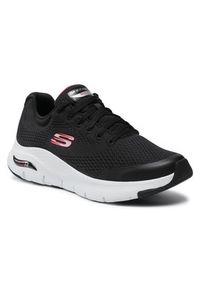 skechers - Skechers Sneakersy Arch Fit 232040/BKRD Czarny. Kolor: czarny. Materiał: materiał #9