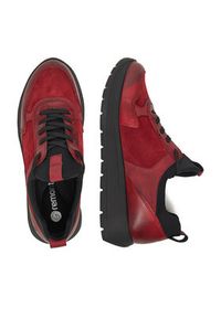 Remonte Sneakersy D2V00-35 Bordowy. Kolor: czerwony. Materiał: skóra #3