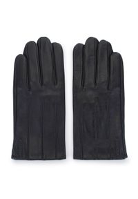 Wittchen - Męskie rękawiczki z gładkiej skóry czarne. Kolor: czarny. Materiał: skóra. Wzór: gładki. Sezon: jesień, zima. Styl: elegancki #4