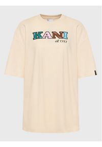 Karl Kani Sukienka codzienna Retro 6130866 Beżowy Relaxed Fit. Okazja: na co dzień. Kolor: beżowy. Materiał: bawełna. Typ sukienki: proste. Styl: retro, casual