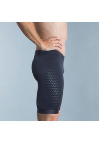 NABAIJI - Spodenki pływackie Jammer Nabaiji Fiti Hexagone. Kolor: czarny. Materiał: materiał, poliamid, poliester, elastan