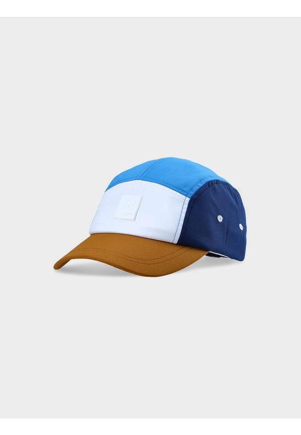 4f - 4F Czapka z daszkiem strapback męska - multikolor M. Kolor: wielokolorowy. Materiał: materiał, syntetyk. Sezon: lato. Styl: sportowy, klasyczny, casual