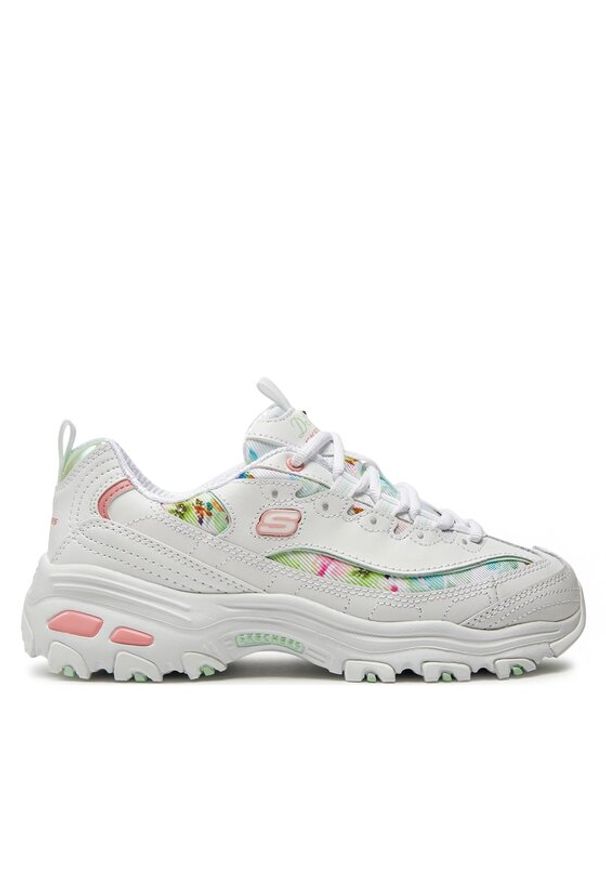 skechers - Skechers Sneakersy D'Lites-Blooming Fields 149794/WMLT Biały. Kolor: biały. Materiał: materiał