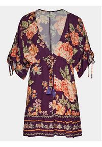 Maaji Sukienka letnia PT1867CPO603 Fioletowy Regular Fit. Kolor: fioletowy. Materiał: wiskoza. Sezon: lato #4