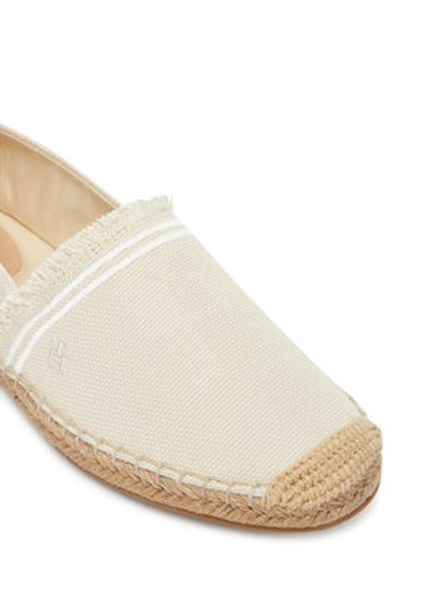 TOMMY HILFIGER - Tommy Hilfiger Espadryle Fringe Canvas Closed Espadrille FW0FW08881 Beżowy. Kolor: beżowy. Materiał: materiał