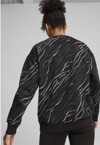 Puma - Damska bluza z grafiką ESS+ ANIMAL PUMA Black. Kolor: czarny. Sport: fitness