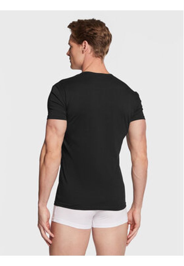 Armani Exchange Komplet t-shirtów 956005 CC282 07320 Czarny Slim Fit. Kolor: czarny. Materiał: bawełna
