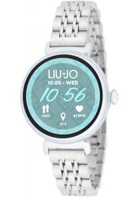 Liujo - Smartwatch damski LIU JO SWLJ156 srebrny bransoleta. Rodzaj zegarka: smartwatch. Kolor: srebrny