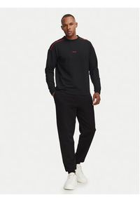 Hugo - HUGO Bluza Noah 50566160 Czarny Regular Fit. Kolor: czarny. Materiał: bawełna #3
