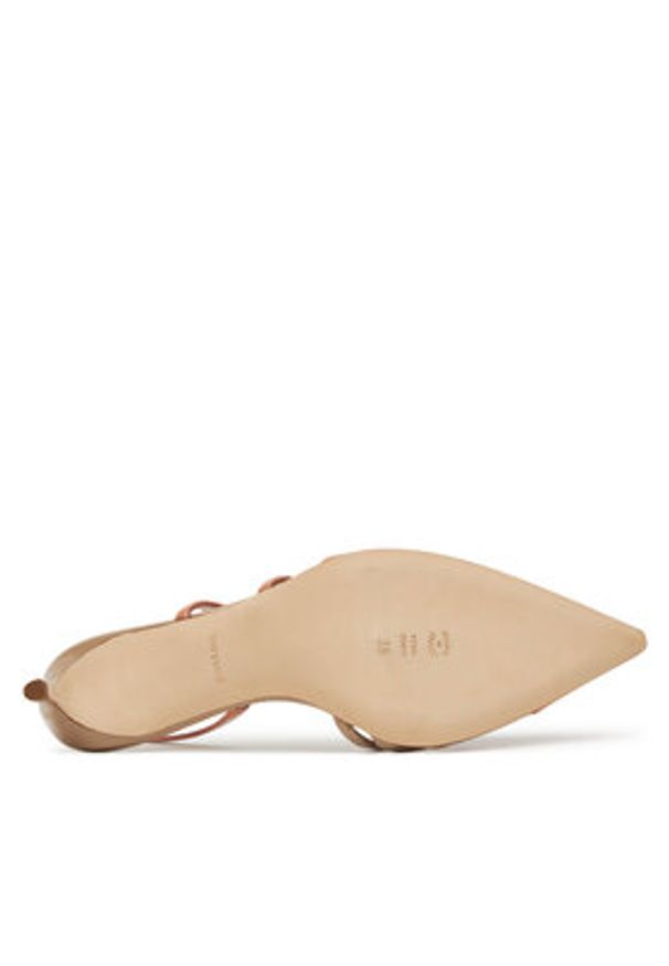 Pollini Sandały PA10105C0MPC160A Beżowy. Kolor: beżowy. Materiał: skóra