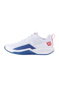 Buty do tenisa Wilson Rush Pro Lite. Kolor: niebieski, biały, wielokolorowy. Sport: tenis