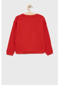 Pepe Jeans bluza bawełniana dziecięca kolor czerwony z nadrukiem. Okazja: na co dzień. Kolor: czerwony. Materiał: bawełna. Wzór: nadruk. Styl: casual