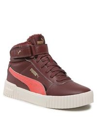 Puma Sneakersy Carina 2.0 Mid Wtr Jr 387380 02 Bordowy. Kolor: czerwony. Materiał: skóra #5