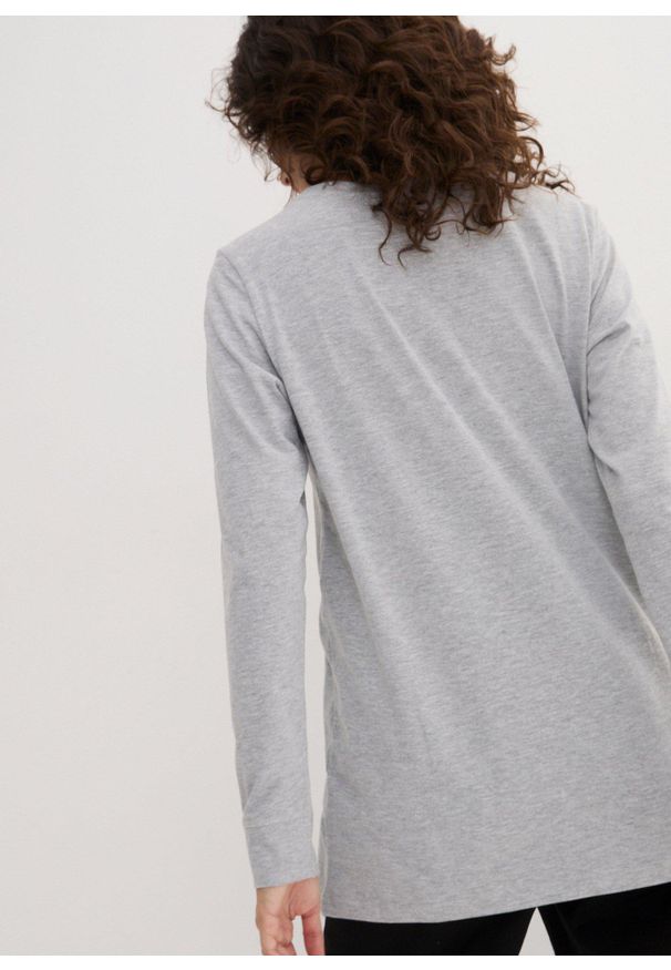 bonprix - Długa koszulka z okrągłym dekoltem i długim rękawem (zestaw 5 szt.). Kolor: czarny. Długość rękawa: długi rękaw. Długość: długie