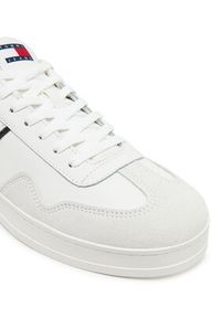 Tommy Jeans Sneakersy The Greenwich Leather EM0EM01571 Biały. Kolor: biały. Materiał: skóra, zamsz