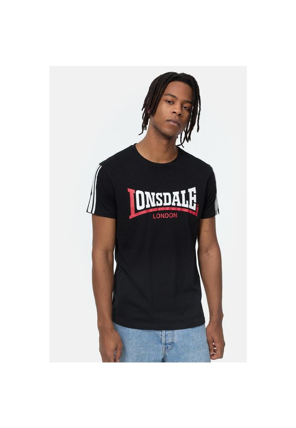 Koszulka Lonsdale Elphin. Kolor: wielokolorowy, biały, czarny. Materiał: bawełna