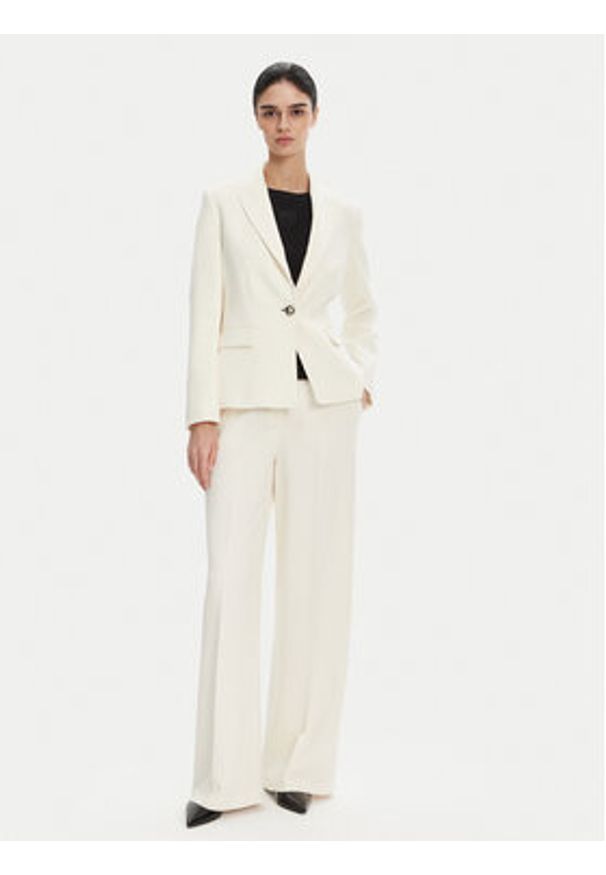 Pinko - PINKO Spodnie materiałowe Pergamino 100331 A20Q Biały Regular Fit. Kolor: biały. Materiał: syntetyk