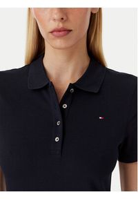 TOMMY HILFIGER - Tommy Hilfiger Sukienka codzienna 1985 Slim Pique Polo Dress Ss WW0WW42048 Granatowy Slim Fit. Okazja: na co dzień. Typ kołnierza: polo. Kolor: niebieski. Materiał: bawełna. Typ sukienki: proste. Styl: casual #2