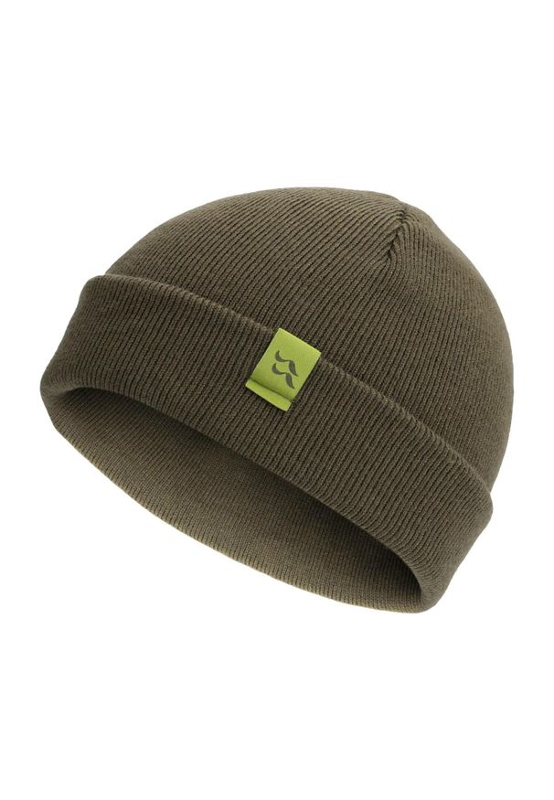Czapka dzianinowa podwijana Rab Adzuki Beanie. Kolor: zielony. Materiał: dzianina