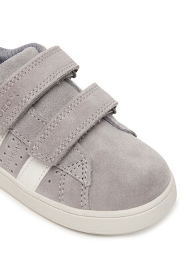 Geox Sneakersy J Eclyper Boy J65LSC 022BC C0579 M Szary. Kolor: szary. Materiał: skóra, zamsz